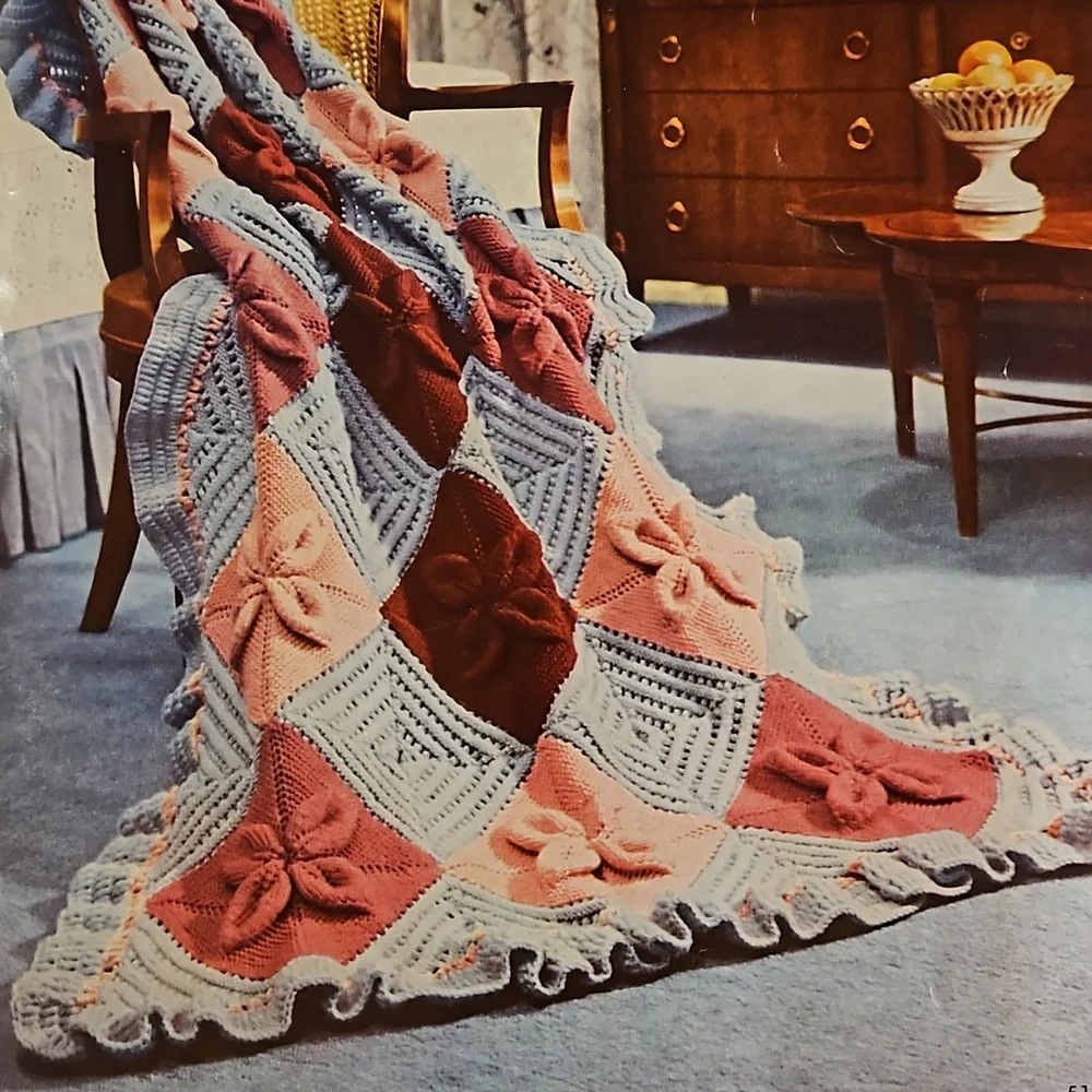 Spinners Afghans traditional and contemporary Vol.148 1966  instruction book
